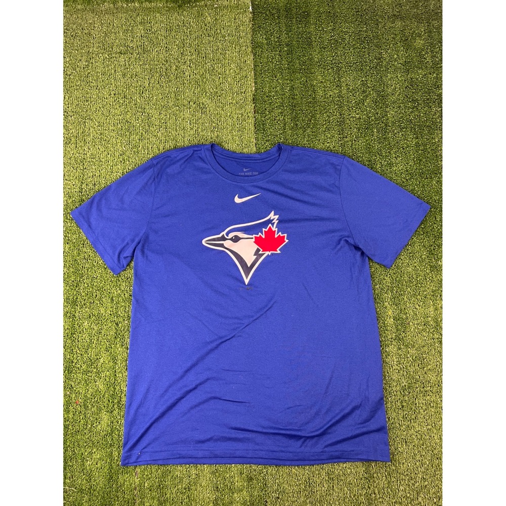 Nike Toronto Blue Jays Dri-FIT Blue Graphic T-Shirt Mens Large MLB Baseball